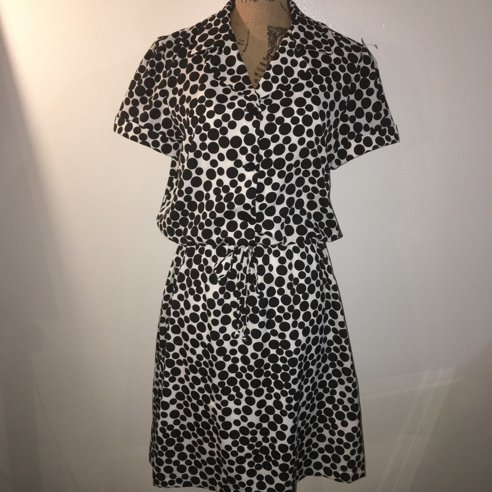 Shelby and Palmer black and white dress